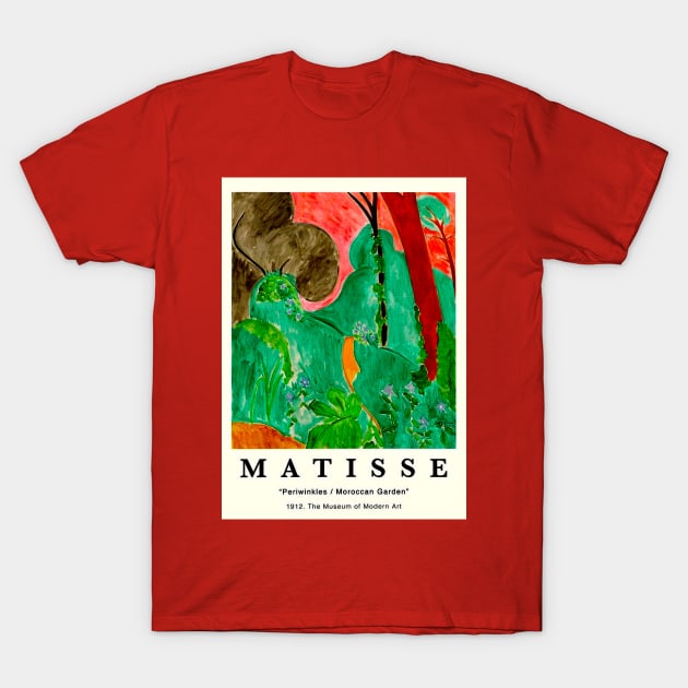 Matisse Museum of Modern Art Whimsical Periwinkles Print T-Shirt by posterbobs